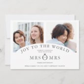 Christmas White Chic Luxury Grey 2 Photos Collage (Voorkant)