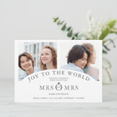 Christmas White Chic Luxury Grey 2 Photos Collage (Staand voorkant)
