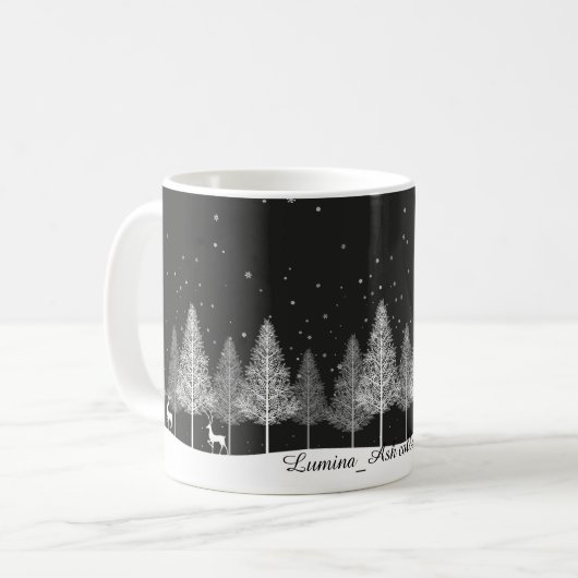 Christmas  white Mug Koffiemok (Voorkant links)