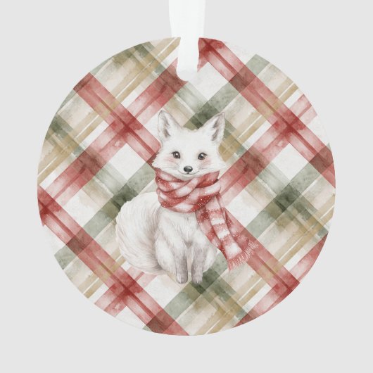 Christmas White Peppermint Deer Ornament (achterkant)