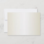 Christmas White Red Flowers Holidays Elegant RSVP Kaartje (Achterkant)