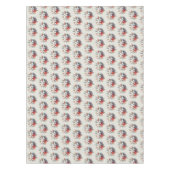 Christmas White Red Flowers Holidays Elegant Tafelkleed (Voorkant)