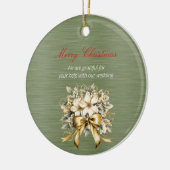 Christmas White Winterberry bruiloft Ornament (Links)