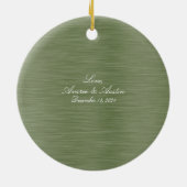 Christmas White Winterberry bruiloft Ornament (Achterkant)