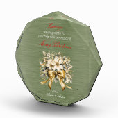 Christmas White Winterberry bruiloft Ornament Fotoblokken (Rechts)