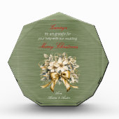 Christmas White Winterberry bruiloft Ornament Fotoblokken (Voorkant)