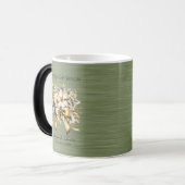 Christmas White Winterberry Vader van de bruidegom Magische Mok (Voorkant links)