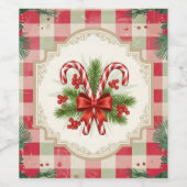 Christmas  wijn etiket (Enkel label)