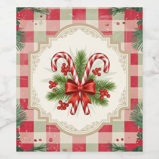 Christmas  wijn etiket (Enkel label)