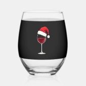 Christmas  wijnglas zonder voet (Voorkant)