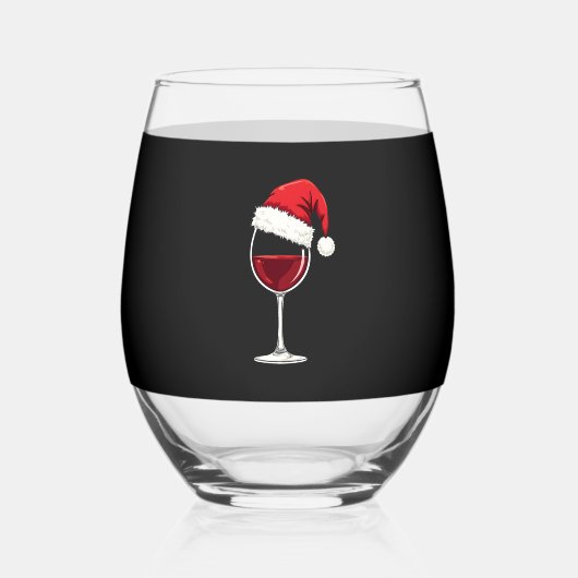 Christmas  wijnglas zonder voet (Voorkant)