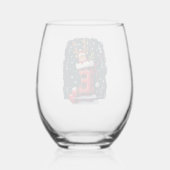 Christmas  wijnglas zonder voet (Achterkant)