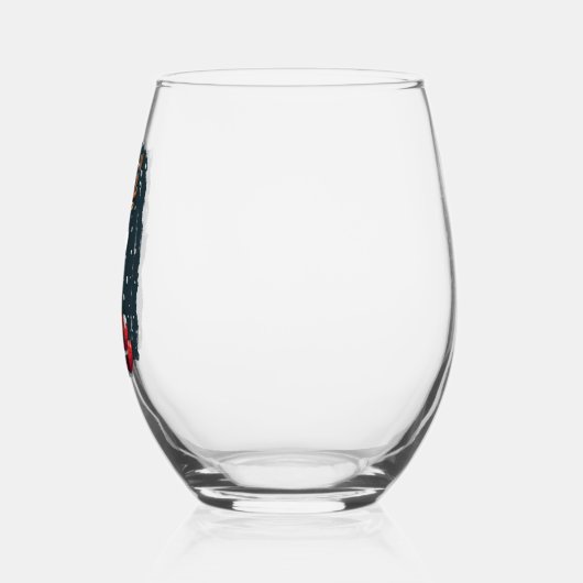 Christmas  wijnglas zonder voet (Links)