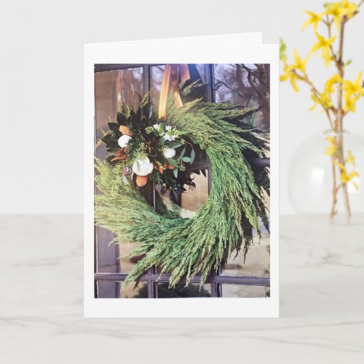 CHRISTMAS WIL VRIENDEN KAART (Gele Bloem)