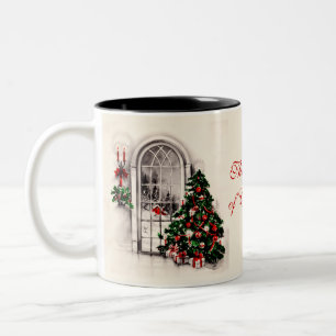 Christmas Window Coffee Mok