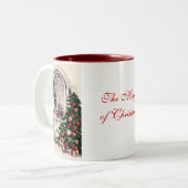 Christmas Window Coffee Mok (Voorkant links)