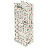 Christmas Wine Gift Bag Wijn Cadeautas (Achterkant Gekanteld)