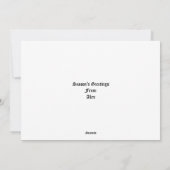 Christmas Wine Glasses Candle Holly & Mistletoe Feestdagenkaart (Achterkant)