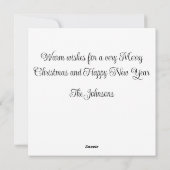 Christmas Wine Holiday Kaart (Achterkant)