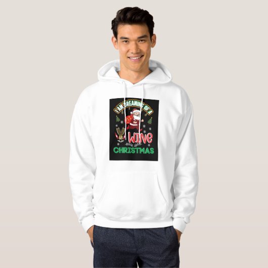 Christmas Wine Hoodie (Voorkant volledig)
