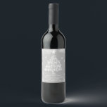 Christmas Wine label Zwangerschap onthullen Family Wijn Etiket<br><div class="desc">Kerst Wijn label Zwangerschap Reveal. Alle design zijn © PIXEL PERFECTION PARTY LTD</div>