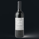 Christmas Wine label Zwangerschap onthullen Family Wijn Etiket<br><div class="desc">Kerst Wijn label Zwangerschap Reveal. Alle design zijn © PIXEL PERFECTION PARTY LTD</div>