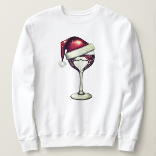 Christmas Wine Shirt Santa Wijnglas Tshirt