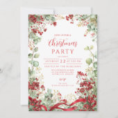 Christmas Winter Berry Krans Kaart (Voorkant)
