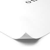 Christmas Winter Bloom or Flower Bar Sign Poster (Hoek)