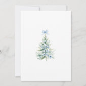 Christmas Winter Boy Baby shower Kaart (Achterkant)