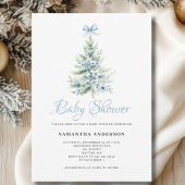 Christmas Winter Boy Baby shower Kaart