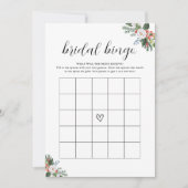 Christmas Winter Bridal Shower Bingo Game Card Kaart (Voorkant)