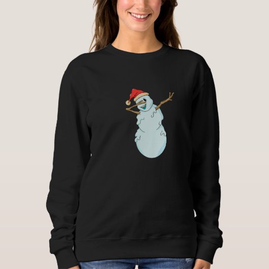 Christmas Winter Christmas Dab Xmas Dabbing Snowma Trui (Voorkant)