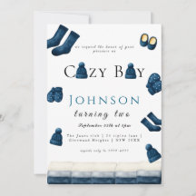 christmas winter cozy boy turning two