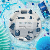 christmas winter cozy boy turning two papieren bordje (Feest)