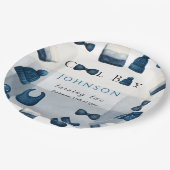 christmas winter cozy boy turning two papieren bordje (Gekanteld)