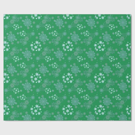 Christmas Winter Hanukkah Snowflake design  Cadeaupapier (Vlak)