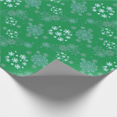Christmas Winter Hanukkah Snowflake design  Cadeaupapier (Hoek)