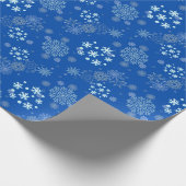 Christmas Winter Hanukkah Snowflake design  Cadeaupapier (Hoek)