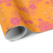 Christmas Winter Hanukkah Snowflake design  Cadeaupapier (Rol Hoek)