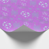 Christmas Winter Hanukkah Snowflake design  Cadeaupapier (Hoek)