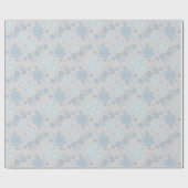 Christmas Winter Hanukkah Snowflake design Cadeaupapier (Vlak)