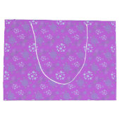 Christmas Winter Hanukkah Snowflake design  Groot Cadeauzakje (Achterkant)