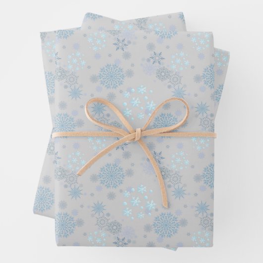 Christmas Winter Hanukkah Snowflake design Inpakpapier Vel (In situ)