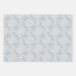 Christmas Winter Hanukkah Snowflake design Inpakpapier Vel