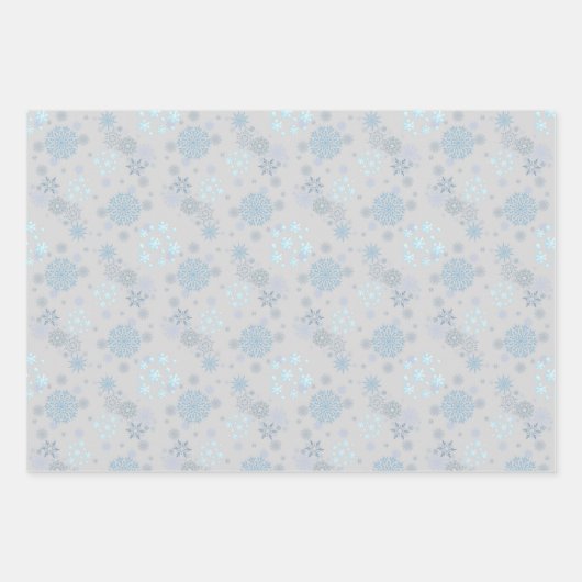 Christmas Winter Hanukkah Snowflake design Inpakpapier Vel (Voorkant)