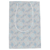 Christmas Winter Hanukkah Snowflake design Medium Cadeauzakje (Voorkant)