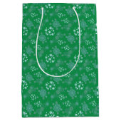 Christmas Winter Hanukkah Snowflake design  Medium Cadeauzakje (Voorkant)