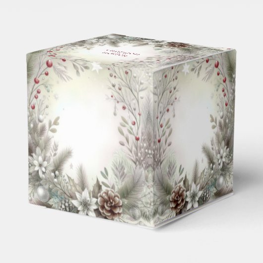 Christmas Winter Holiday Favoriete Box Bedankdoosjes (Achterkant)