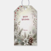Christmas Winter Holiday Gift Label Cadeaulabel (Achterkant)
